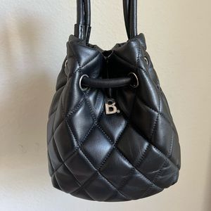 Balenciaga Lamb Quilted Bucket Bag